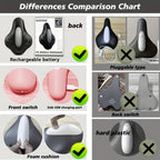 Electric Pelvic Floor Trainer – Cordless Kegel Cushion Device with 6 Vibration Modes for Pelvic Floor Exercises & Muscle Relaxation, Quiet Rechargeable Fitness Equipment for Men & Women at Home