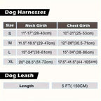 No Pull Dog Harness and Leash Set – Adjustable Reflective Oxford Vest Harness with 5-Foot Padded Handle Rope for Medium to Large Dogs, Quick-Release Buckles, Sizes S-XL, 5 Colors