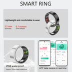 Smart Ring for Men & Women 2026 – Health Fitness Tracker with Heart Rate HRV Sleep Tracking Steps Calories Body Temperature & Stress Monitor, Bluetooth 5.3 Compatible iPhone Android