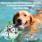 Soccer Ball Dog Toy with Straps – Durable Tug of War & Water Play Toy for Small & Medium Dogs, Includes Charging Cylinder, Perfect Christmas & Birthday Gift for Puppies