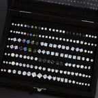 162pcs Rhinestone Geometric Love Earrings Set for Women – Sparkling Heart & Geometric Styles, Multicolor, Perfect for Vacation, Dating, Holiday, Daily Wear & Party Matching