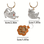 Pet Hair Keepsake Charms 3 Pack - Pet Fur Storage Souvenir Pendants for Bags Keychains & Phone, Memorial Accessories to Commemorate Your Beloved Cat or Dog, Unique Pet Loss Sympathy Gift