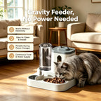 Slow Feeder Bowl for Dogs & Cats - Fun Rolling Ball Puzzle Feeder & Portion Control Dispenser, Controls Eating Speed, Prevents Bloat, Ideal for Senior Dogs & Picky Eaters