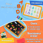 Kids Magnetic Drawing Board Double-Sided Doodle Board with Teaching Supplies – Portable Space-Saving Art Toy for Creative Drawing, Writing & Learning | Gift for Boys & Girls