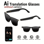 AI Smart Glasses with Camera or Audio – Real-Time Translation 110+ Languages, HD Video Recording, AI Voice Control, HiFi Music & Calling, Photochromic Lenses, Sports Skiing Outdoor Wearable Tech