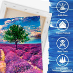 Stretched Canvas Multi-Pack Primed White 100% Cotton – Round Rectangular and Square Sets in 10 15 and 20 Pieces – Artist Canvas Boards for Acrylic Oil Painting Pouring and Mixed Media