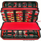 Knife Display Case 88 Slots Large Capacity Pocket Knife Storage Organizer for 66+ Folding Knives, Hard EVA Shell with Elastic Bands, 4 Slot Sizes, Smooth Zipper, Portable Carry Handle – EDC Knife Collector Case