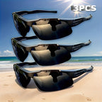 Polarized Driving Sunglasses 3 Pack Half Frame Anti-Glare UV400 Protection for Men and Women Outdoor Sports