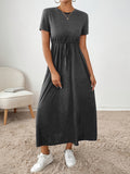Women's Stretchy Bodycon Midi Dress Solid Color Slim Fit Casual Party Dress High Elasticity Knit Fabric All Season Comfortable Wear Dark Gray Dark Green Black XS-XL