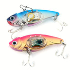 Electronic Fish Shaped Fishing Lure with LED Light, Sound & Vibration – Aluminum Alloy Bait Attracts Fish from 500 Meters, Outdoor Fishing Equipment for Bass, Saltwater & Freshwater – 1/2/3/4 Pack