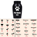 Personalized Pet Cremation Urn for Dog & Cat Ashes - Custom Name Engraved Stainless Steel Memorial Urn, 2 Sizes & 5 Colors, Lasting Tribute Keepsake Urn for Beloved Pets