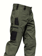 Men's Tactical Cargo Pants 2-Pack Ripstop Multi-Pocket Outdoor Work Pants for Camping Hiking Hunting Fishing Straight Leg Belt Loops S-XXXL