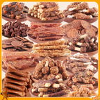 High Protein Dog Treats Chicken Duck Jerky Grain-Free Training Rewards Sausage Dental Health Low Fat Easily Digestible Medium Large Breeds Gift Box Multi-Flavor Sets