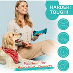 Durable Nylon Dog Chew Toy Anxiety Relief Boredom Buster Indestructible Pet Toy for Small Medium Large Dogs Aggressive Chewers Standard and Large Size Keeps Dogs Busy Stress Relief
