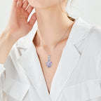 3-Piece Colorful Urn Necklace Set for Ashes - Cylindrical Butterfly & Dragonfly Memorial Cremation Pendants for Pet & Human Loss, Share with Family, Keepsake Jewelry Gift Set (3pcs)