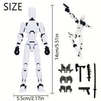 DUMMY 13 Articulated Action Doll 3D Printed Poseable Mannequin Figurine with Multiple Joints Adjustable Shapes Desktop Decoration Collector Toy Art Reference Doll 3 4 or 6 Pack CC BY 4.0 Licensed