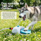 Dog Water Sprinkler Foot Treadle Drinking Fountain - Dog-Operated Fresh Water Dispenser with Hose & Connector - Portable Outdoor Dog Water Fountain for Camping Hiking Backyard - Fun Dog Hydration Toy