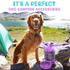 74oz Portable Dog Water Bottle with Built-In Collapsible Bowl Leakproof Large Capacity Travel Water Bottle for Dogs Hiking Camping Park Ideal for Small to Large Breeds
