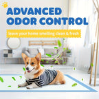 Ultra Absorbent Dog Potty Pads – 300% Thicker Mess-Proof Backing, 28"x34" & 24"x24" Sizes, 50-200 Pads Bulk Pack, for Home Travel & Camping, Ideal for Active Dogs & Puppies
