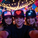 Programmable LED Hat APP Controlled Scrolling Text Animation Light Up Cap Unisex Adjustable Smart LED Baseball Cap for Party Wedding Valentine's Day Carnival Festival Men Women