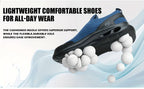 Steel Toe Work Shoes for Men Slip-On Lightweight Safety Sneakers Puncture-Resistant Non-Slip Loafers Black Grey Blue Sizes US 5.5-14