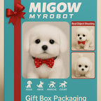 Interactive Robotic Plush White Labrador Puppy Toy Walks Barks Wags Tail Realistic Electronic Pet Dog Gift Box Kids Birthday Christmas Holiday Gift Boys Girls Ages 3 and Up