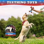 Indestructible Dog Chew Toys for Aggressive Chewers Large Breed Tough Nylon Dog Teething Toy Durable Sturdy Boredom Relief Interactive Chew Toy Keeps Dogs Busy Red 1pc 2pcs 4pcs