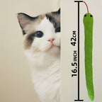 Crinkle Snake Cat Kick Toy - 16.5 Inch Interactive Kitten Exercise Toy with Crinkle Sound, Fits All Breeds, Perfect Indoor Cat Enrichment & Boredom Buster