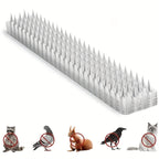 Bird & Cat Repellent Mats 5/10/20 Pack Transparent Spike Mat - Indoor Outdoor Animal Deterrent for Terrace Garden Roof Fence Courtyard - Easy Install Pet Safety Repellent for Home Business Park