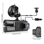 1080P Dual Channel Dash Cam Front & Rear 170° Wide Angle with Super Night Vision Loop Recording G-Sensor Wi-Fi – FHD Car DVR Dashboard Camera Tachograph for Cars Trucks SUVs