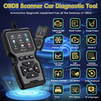 OBD2 Scanner Diagnostic Tool Universal Check Engine Code Reader with Reset Function Mode 6 & 8 I/M Readiness Test – Compatible with All 1996+ OBDII Cars Trucks SUVs – Grey