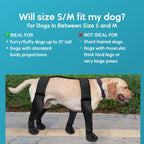 Dog Outdoor Boots Non-Slip All-Season Paw Protectors – Anti-Dirt Waterproof Dog Shoes for Small Medium Dogs, Protective Dog Booties for Walking Hiking & Hot Pavement, S M L Sizes, Black