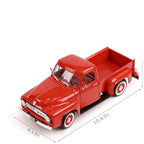 1953 Ford F-100 Pickup 1/18 Scale Zinc Alloy Diecast Model Car - Detailed Interior, Rotatable Wheels, Acrylic Display Box | Classic Truck Collectible Gift for Car Enthusiasts, Father's Day Christmas Birthday