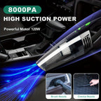 Car Cleaning Kit 17-35 Piece – Portable Vacuum Cleaner, Windshield Cleaning Tool, Drill Brush Set & Interior Brush Set for Full Car Detailing, Holiday Gift for Family & Friends