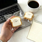 Toast Bread Squishy Slow Rising Stress Relief Toy, Soft Cute Kawaii Fidget Squeeze Toy for Kids Teens Adults, Office Desk Relaxation Sensory Toy, Fun Birthday Holiday Gift
