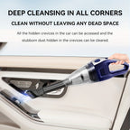 Cordless Handheld Vacuum Cleaner 5000Pa Strong Suction USB Rechargeable Portable Wireless Vacuum for Car Interior, Home, Office & Pet Hair – 40dB Low Noise, 2000mAh Battery, One-Click Dust Empty