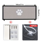 Portable Folding Pet Gate Dog Safety Barrier Fence – Foldable Mesh Isolation Net for Indoor Doorways, Stairs & Rooms, Available in Small & Large Sizes