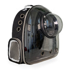 Space Capsule Cat Backpack Carrier - Transparent Window Double Shoulder Portable Pet Bag for Cats Small Dogs Travel Hiking Outdoor - Bubble Backpack Cat Carrier Black