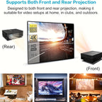 100-Inch Portable Projector Screen 4K HD 16:9 – Foldable Wrinkle-Free Outdoor & Indoor Movie Screen, 160° Wide View Dual-Sided Projection for Home Theater, Camping, Party & Presentations
