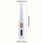 Multifunctional Pet Hair Clipper with LED Light USB Rechargeable - Low Noise Electric Dog & Cat Grooming Trimmer for Paw, Eyes, Ears, Face & Butt, Precision Cordless Pet Fur Remover for At-Home Grooming