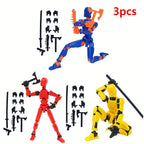 DUMMY 13 Articulated Action Doll 3D Printed Poseable Mannequin Figurine with Multiple Joints Adjustable Shapes Desktop Decoration Collector Toy Art Reference Doll 3 4 or 6 Pack CC BY 4.0 Licensed