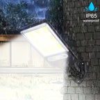 Solar Security Wall Light 108COB LED Motion Sensor with Remote Control – 3 Working Modes, Outdoor Waterproof Spotlight for Garden Patio Porch Garage Door – 2/4/6/8 Pack, Holiday Gift