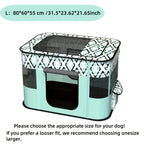 Foldable Pet Playpen with Storage Bag – Portable Indoor Outdoor Dog Cat Exercise Kennel & Puppy Kitten Playpen, 4 Sizes M/L/XL/XXL for Cats Dogs Rabbits, Travel & Camping Ready