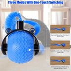 Interactive Electronic Rolling Ball Cat Toy – Automatic Smart Chase Ball with Tail for Indoor Cats & Kittens, Boredom-Busting Self-Moving Pet Toy for Adult Cats