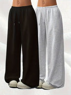 Women's 2 Piece Tracksuit Set Casual Sports Jogger Pants Outfit Black Grey Matching Loungewear Fall Winter Athletic Sweatsuit S M L XL