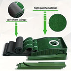 Golf Putting Mat with Automatic Ball Return System – Professional 3/5/7ft Putting Green for Indoor & Outdoor Practice, Green Turf Surface, Ball Collector, Golf Training Aid & Accessories for All Skill Levels