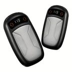 2 Pack Rechargeable Hand Warmers with COB Flashlight & Magnetic Base – 12Hr Heat, Portable Electric Pocket Warmer, Christmas Gift for Women Men Outdoor Winter