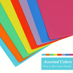 Plastic Manila Folders 27/54 Pack – 9 Colors Heavy Duty Poly Filing Folders, Letter Size 1/3 Cut Tab, Back to School Classroom Organization for Office, Teachers & Students