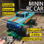 1:64 Alloy Mini Remote Control Off-Road Truck with Shock Absorbers Die-Cast RC Car Toy Gift for Boys Kids Birthday Christmas Halloween Dark Gray Teal Green Sky Blue Mixed