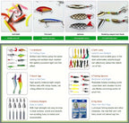 346pcs Fishing Lures Kit with Tackle Box – Crankbaits, Minnow, Spinnerbaits, Soft Baits, Jigs, Hooks, Weights & Sinkers for Freshwater Saltwater Fishing, Complete Tackle Set Gift for Men